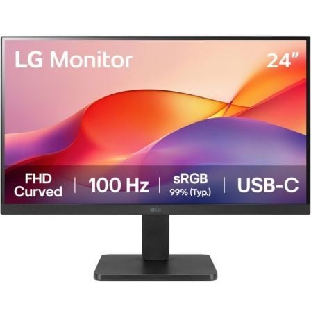 --Monitor Curvo LG 24U421A-B 23.8