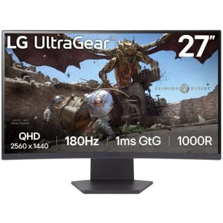 --Monitor Gaming Curvo LG UltraGear 27GS60QC-B 27