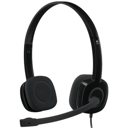 --Auriculares Logitech H151/ con Micrófono/ Jack 3.5/ Negros-