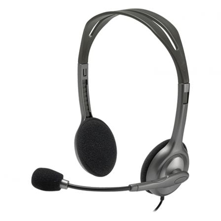 --Auriculares Logitech H111/ con Micrófono/ Jack 3.5/ Negros-