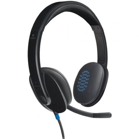 --Auriculares Logitech H540/ con Micrófono/ USB/ Negros-