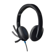 -1-Auriculares Logitech H540/ con Micrófono/ USB/ Negros-1