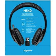 -4-Auriculares Logitech H540/ con Micrófono/ USB/ Negros-4