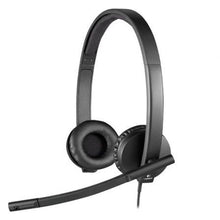 --Auriculares Logitech H570E/ con Micrófono/ USB/ Negros-