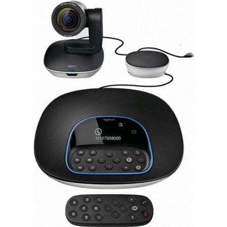 --Sistema de  Videoconferencia Logitech Group/ Enfoque Automático/ Full HD-