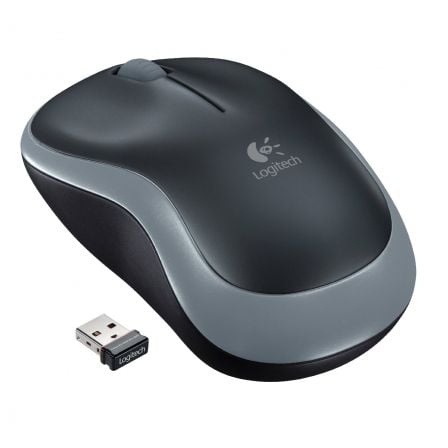 --Ratón Inalámbrico Logitech M185/ Hasta 1000 DPI/ Gris-