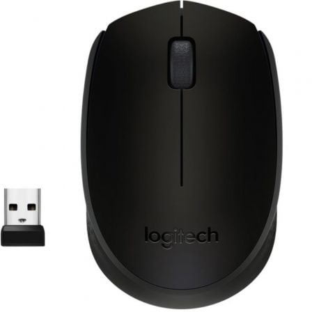 --Ratón Inalámbrico Logitech B170/ Hasta 1000 DPI-