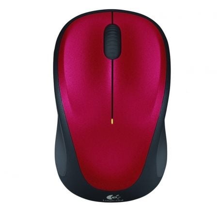 --Ratón Inalámbrico Logitech M235/ Hasta 1000 DPI/ Rojo-