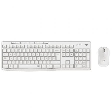 --Teclado y Ratón Inalámbricos Logitech Silent Touch MK295/ Blanco-
