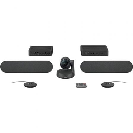 --Sistema de Videoconferencia Logitech Rally Plus/ Campo de Visión 82º/ 4K-