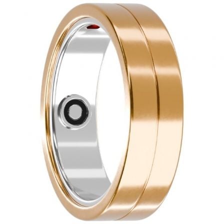 --Anillo Inteligente Maxcom MR100 Talla 9/60/ Ø19.1mm/ Notificaciones/ Frecuencia Cardíaca/ Oro-