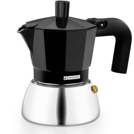 --Cafetera Italiana Monix Induction Inox M863009/ 9 Tazas/ Negra-