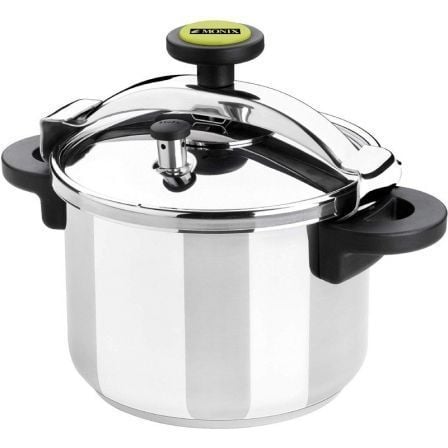 --Olla a Presión Monix Classica M530002/ Ø22cm/ 6L/ Acero Inoxidable/ Apta para Inducción-