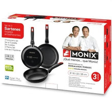 -1-Pack 3 Sarténes Monix Hermanos Torres M240000/ Ø18cm/ Ø22cm/ Ø26cm/ Aluminio forjado/ Apta para Inducción-1
