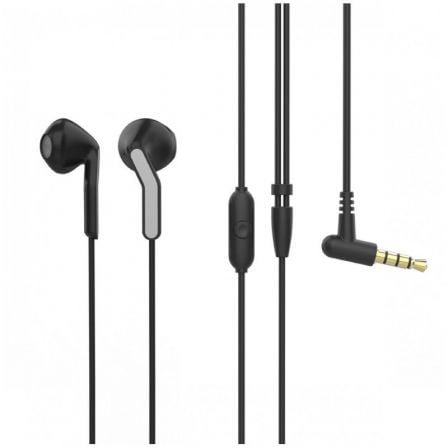--Auriculares Intrauditivos Muvit For Change MCHPH0001/ con Micrófono/ Jack 3.5/ Negros-