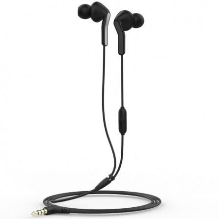 --Auriculares Intrauditivos Muvit For Change MCHPH0004/ con Micrófono/ Jack 3.5/ Negros-