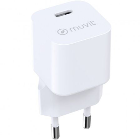 --Cargador de Pared Muvit For Change MCACC0047/ 1xUSB Tipo-C/ 30W-