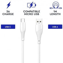 -1-Cable USB 2.0 Tipo-C Myway MWUSC0019/ USB Macho - USB Tipo-C Macho/ 1m/ Blanco-1