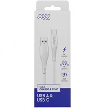 -2-Cable USB 2.0 Tipo-C Myway MWUSC0019/ USB Macho - USB Tipo-C Macho/ 1m/ Blanco-2