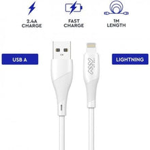 -1-Cable USB 2.0 Lightning Myway MWUSC0021/ USB Macho - Lightning Macho/ Hasta 12W/ 480Mbps/ 1m/ Blanco-1