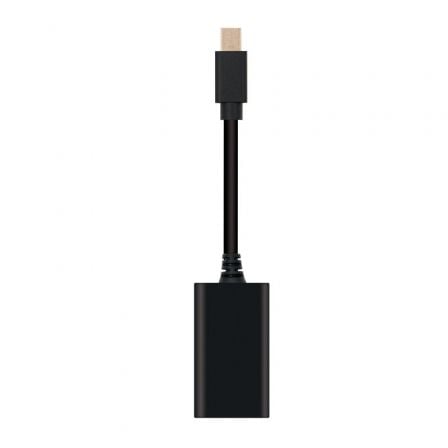 --Conversor Nanocable 10.16.0102/ Mini DisplayPort Macho - HDMI Hembra/ 15cm/ Negro-