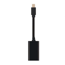 --Conversor Nanocable 10.16.0102/ Mini DisplayPort Macho - HDMI Hembra/ 15cm/ Negro-