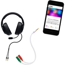 -2-Cable Estéreo Nanocable 10.24.1201/ Jack 3.5 Macho - 2x Jack 3.5 Hembra/ 20cm/ Blanco-2