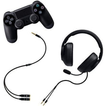 -1-Cable Estéreo Nanocable 10.24.1202/ Jack 3.5 Macho - 2x Jack 3.5 Hembra/ 30cm/ Negro-1