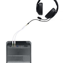 -3-Cable Estéreo Nanocable 10.24.1203/ Jack 3.5 Hembra - 2x Jack 3.5 Macho/ 20cm/ Blanco-3