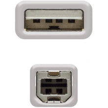 -3-Cable USB 2.0 Impresora Nanocable 10.01.0103/ USB Tipo-B Macho - USB Macho/ 1.8m/ Beige-3