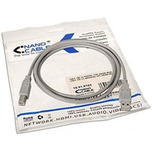-4-Cable USB 2.0 Impresora Nanocable 10.01.0103/ USB Tipo-B Macho - USB Macho/ 1.8m/ Beige-4