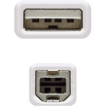 -2-Cable Alargador USB 2.0 Nanocable 10.01.0204/ USB Macho - USB Hembra/ 3m/ Beige-2