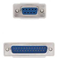 -3-Cable Serie NULL Modem Nanocable 10.14.0802/ DB9 Hembra - DB25 Macho/ 1.8m/ Beige-3