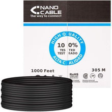 -1-Bobina de Cable RJ45 para Exteriores UTP Nanocable 10.20.0504-EXT-BK Cat.6/ 305m/ Impermeable/ Negro-1