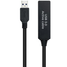 -1-Cable Alargador Amplificador USB 3.0 Nanocable 10.01.0312/ USB Macho - USB Hembra/ 10m/ Negro-1