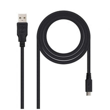 --Cable USB 2.0 Nanocable 10.01.0501/ USB Macho - MicroUSB Macho/ 1.8m/ Negro-