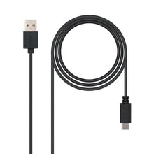 -1-Cable USB 2.0 Nanocable 10.01.2102/ USB Tipo-C Macho - USB Macho/ 480Mbps/ 2m/ Negro-1