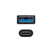 -1-Cable USB 3.1 Nanocable 10.01.4001/ USB Tipo-C Macho - USB Macho/ 1m/ Negro-1