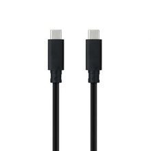 --Cable USB 3.1 Tipo-C Nanocable 10.01.4101-L150/ USB Tipo-C Macho - USB Tipo-C Macho/ Hasta 100W/ 10Gbps/ 1.5m/ Negro-