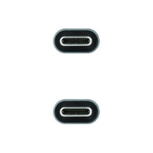 -2-Cable USB 3.2 Tipo-C Nanocable 10.01.4301 5A 100W/ USB Tipo-C Macho - USB Tipo-C Macho/ Hasta 100W/ 20Gbps/ 1m/ Gris y Negro-2