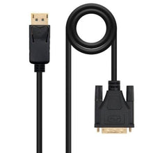 --Cable Conversor Nanocable 10.15.4502/ DisplayPort Macho - DVI Macho/ 2m/ Negro-