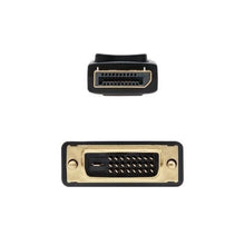-1-Cable Conversor Nanocable 10.15.4502/ DisplayPort Macho - DVI Macho/ 2m/ Negro-1