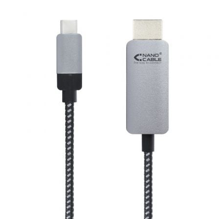 --Cable Conversor Nanocable 10.15.5102/ USB Tipo-C Macho - HDMI Macho/ 1.8m/ Negro-