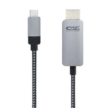 --Cable Conversor Nanocable 10.15.5102/ USB Tipo-C Macho - HDMI Macho/ 1.8m/ Negro-