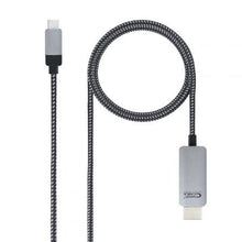 -1-Cable Conversor Nanocable 10.15.5102/ USB Tipo-C Macho - HDMI Macho/ 1.8m/ Negro-1