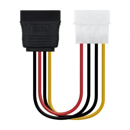 --Cable de Alimentación SATA Nanocable 10.19.0205-OEM/ Molex Macho - SATA Hembra/ 16cm-