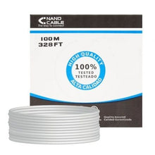 --Bobina de Cable RJ45 UTP Nanocable 10.20.0302-FLEX Cat.5e/ 100m/ Gris-