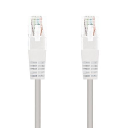--Cable de Red RJ45 UTP Nanocable 10.20.0401-W Cat.6/ 1m/ Blanco-