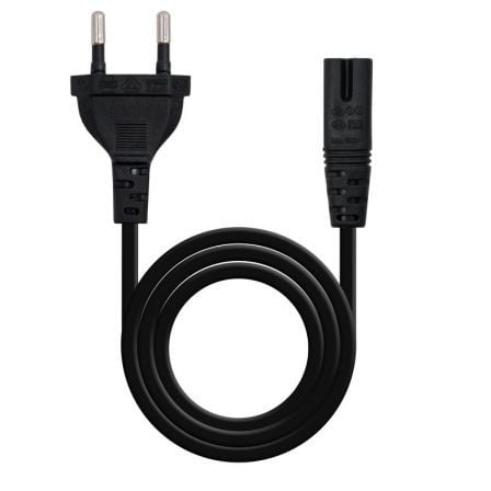 --Cable Alimentación Forma 8 Nanocable 10.22.0402/ CEE7/16 Macho - C7 Hembra/ 1.5m/ Negro-