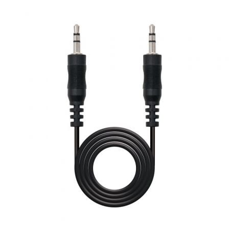 --Cable Estéreo Nanocable 10.24.0105/ Jack 3.5 Macho - Jack 3.5 Macho/ 5m/ Negro-